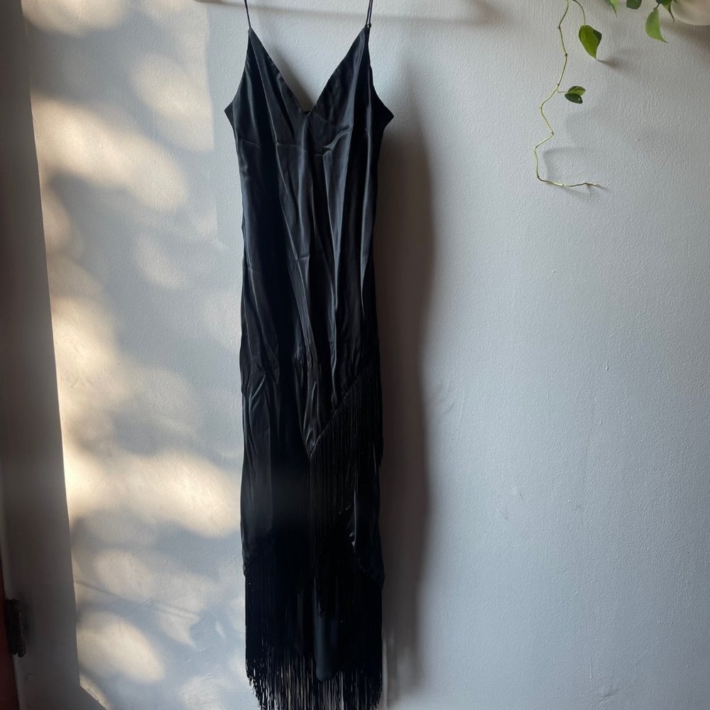 Cami NYC Dennis Fringe & Silk Dress (Size: XS)